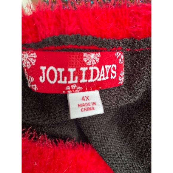 Christmas Sweater With Santa & Reindeer Design Funny Size 4X - Picture 5 of 9